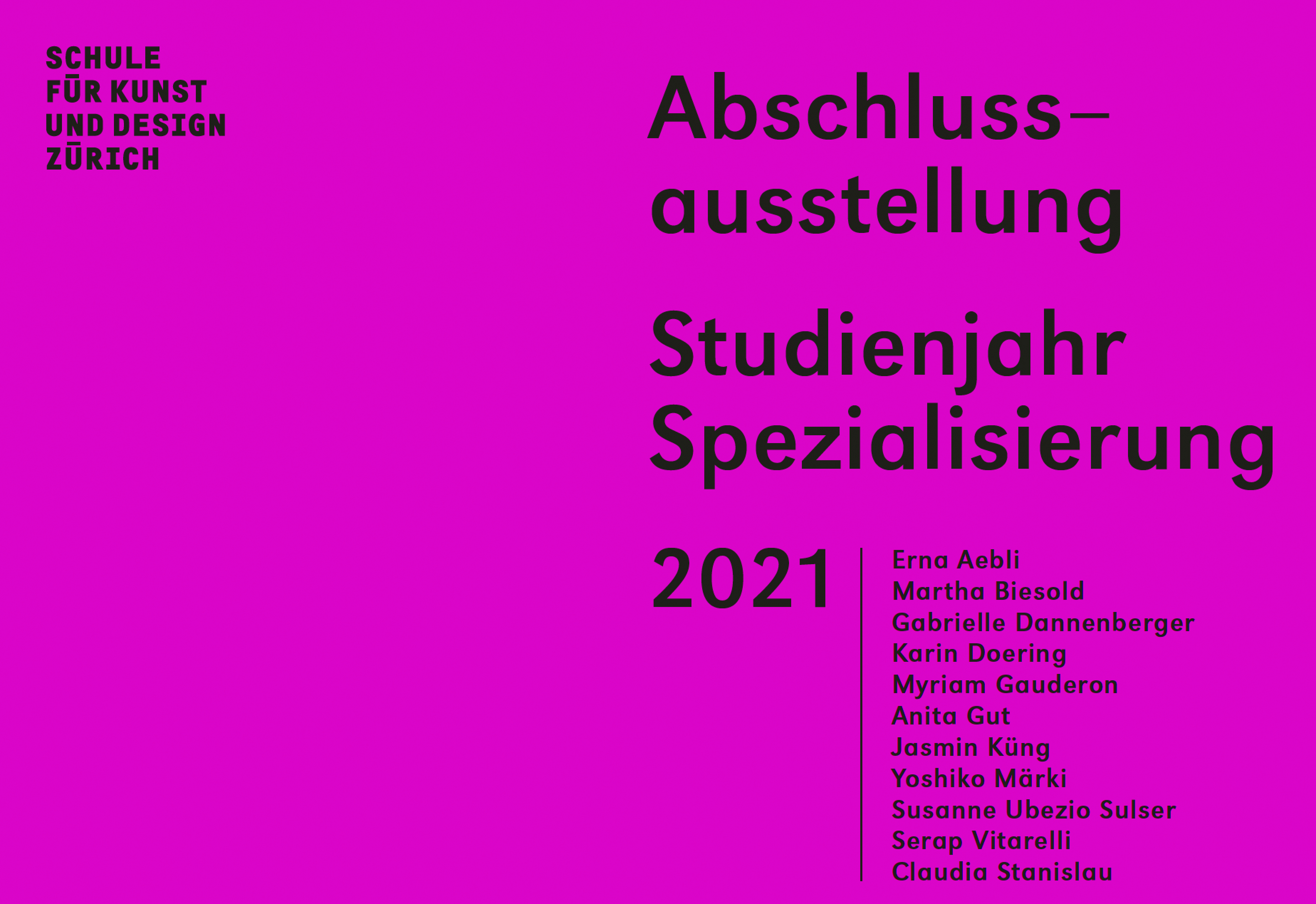 SKDZ Diplomausstellung Kunst 2021